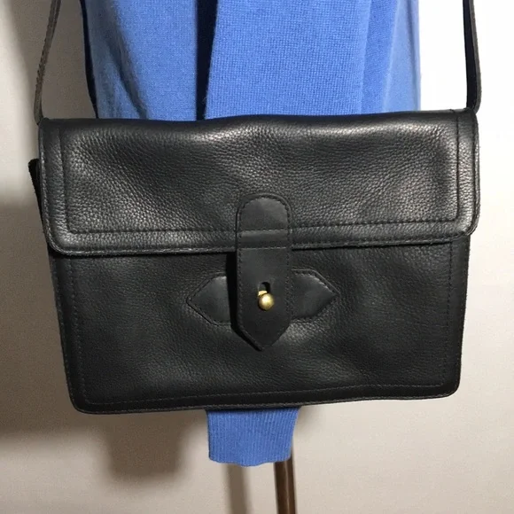 Madewell The Sketchbook Black Leather Bag Clutch Combo Purse - Picture 2 of 8